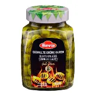 SERA GRILLED GREEN OLIVES 720ML JAR