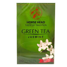 HORSE GREEN TEA JASMINE BAGS 20PCS