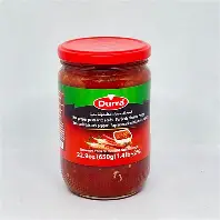 DURRA CRUSHED RED HOT PEPPERS PASTE  650G