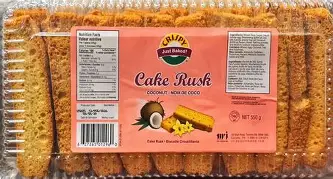 CRISPUY CAKE RUSK COCONUT 550G